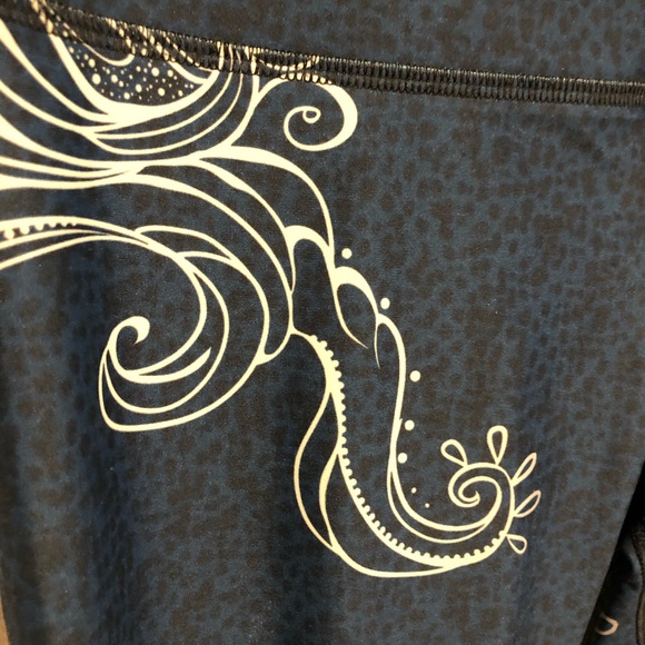 Noli black blue yoga pants ankle length med - Picture 2 of 6